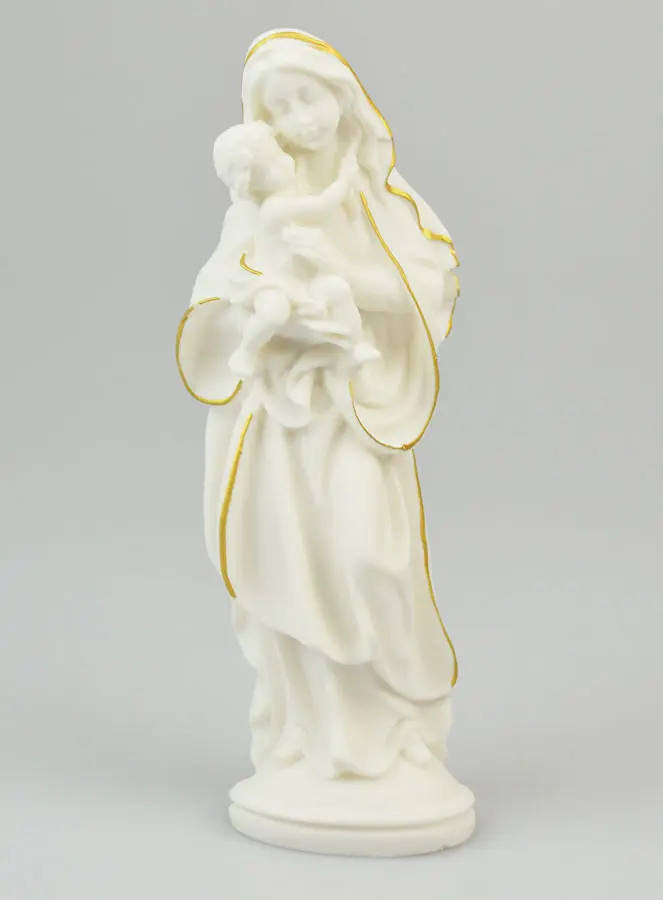 Religieus Beeld van de Maagd van Tederheid van Albast - 20cm (pic 1)