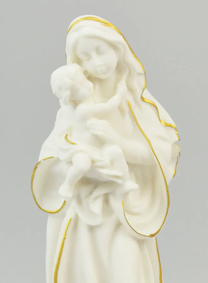 Religieus Beeld van de Maagd van Tederheid van Albast - 20cm (pic 3)