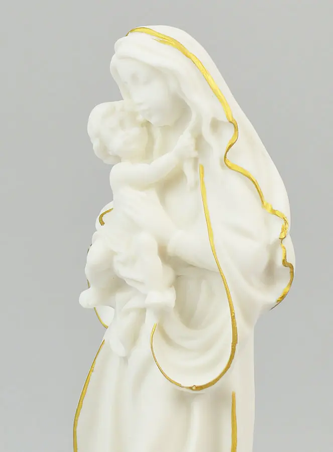 Religieus Beeld van de Maagd van Tederheid van Albast - 20cm (pic 4)