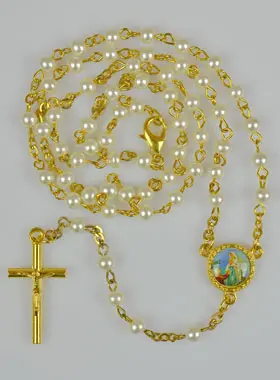 Rozenkrans Lourdes Parelmoer (pic 1)