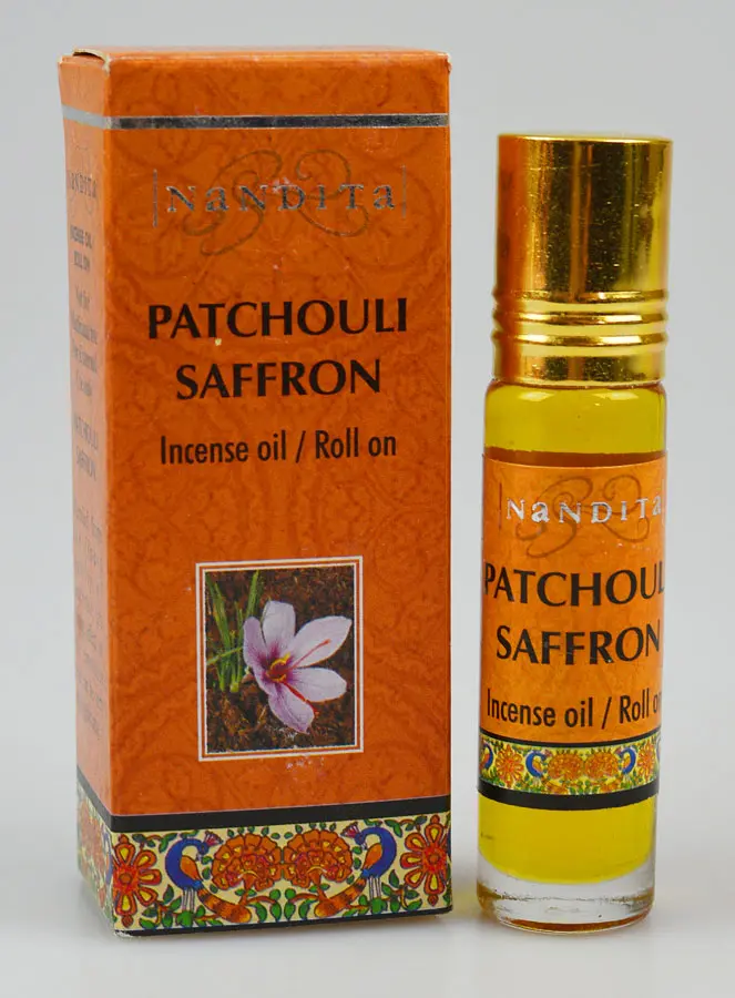 Saffraan Patchouli Wierook Olie Roll-On - 10ml (pic 1)