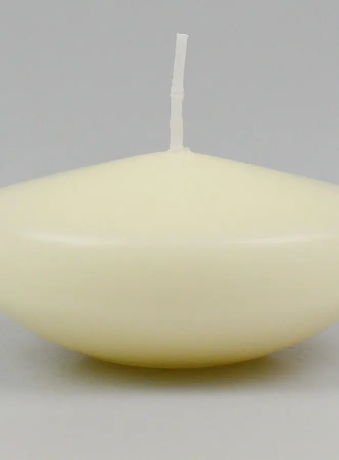 Grote Drijfkaars Kleur Ivoor - 8 cm (pic 3)