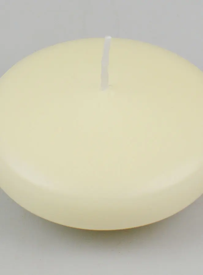 Grote Drijfkaars Kleur Ivoor - 8 cm (pic 4)