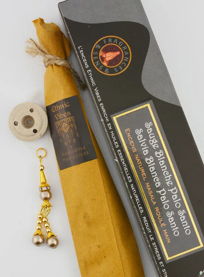 Wierook Masala Witte Salie en Palo Santo - 15g (pic 3)