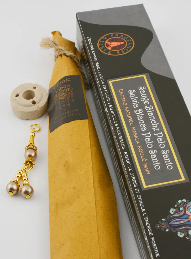 Wierook Masala Witte Salie en Palo Santo - 15g (pic 4)