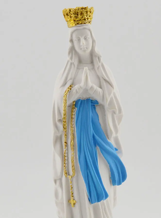 Religieus Beeldje OLV van Lourdes Gekroond - 10cm (pic 2)