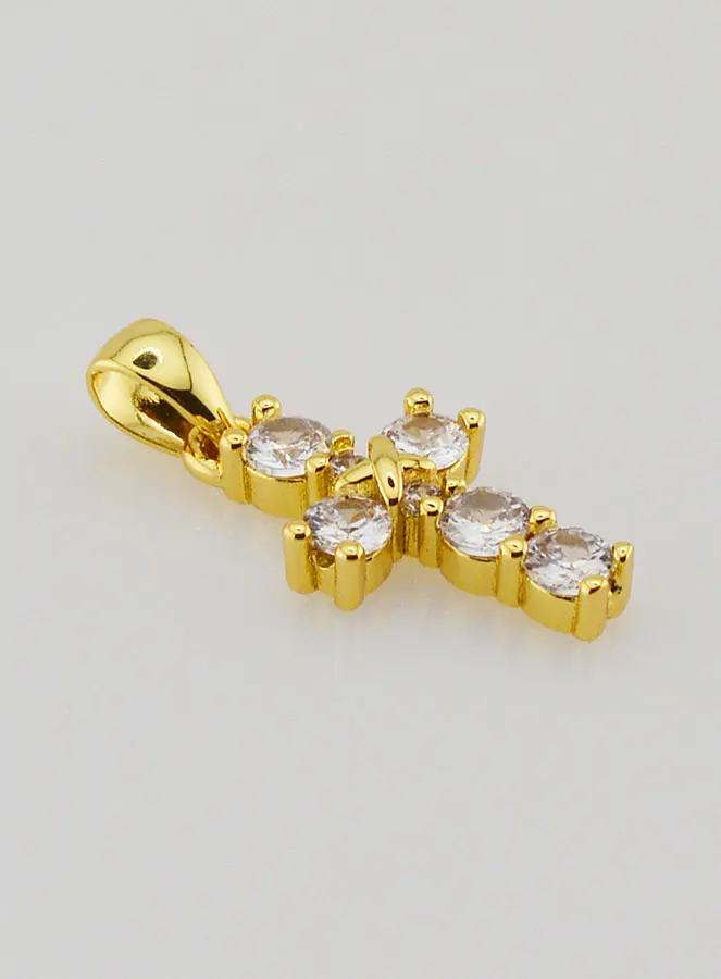 Hanger Kruis met Strass - 15 mm (pic 2)