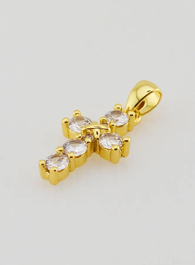 Hanger Kruis met Strass - 15 mm (pic 3)