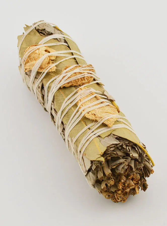 Witte Salie Smudge Stick - Eucalyptus en Gember (pic 2)