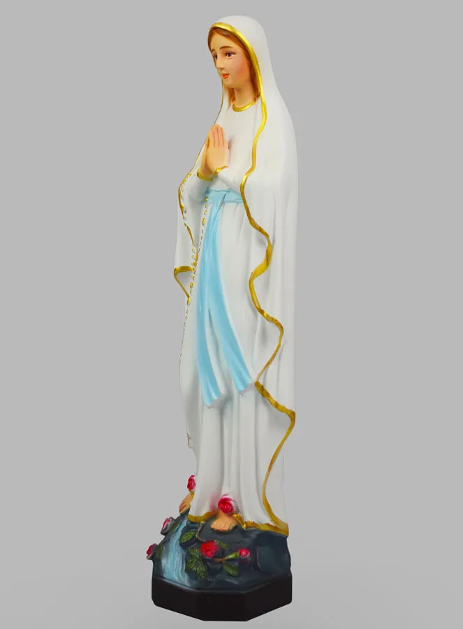 Religieus Beeld van Onze Lieve Vrouw van Lourdes Beschilderd – 40 cm (pic 2)