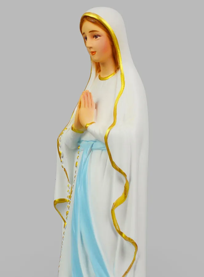 Religieus Beeld van Onze Lieve Vrouw van Lourdes Beschilderd – 40 cm (pic 4)