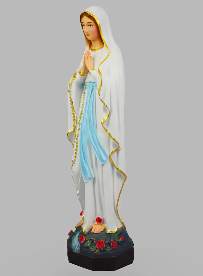 Religieus Beeld van Maria van Lourdes Beschilderd – 50cm (pic 2)