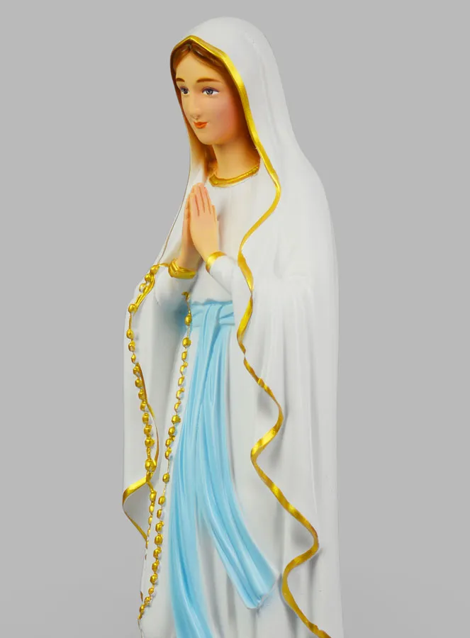 Religieus Beeld van Maria van Lourdes Beschilderd – 50cm (pic 4)