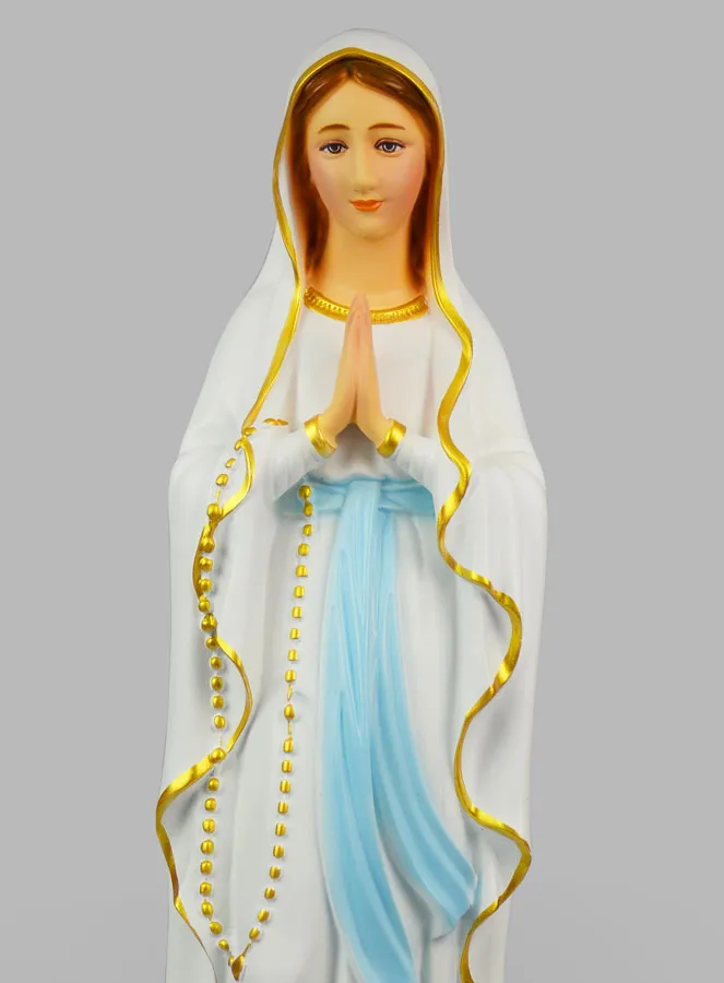Religieus Beeld Maria van Lourdes Gekleurd - 60cm (pic 3)