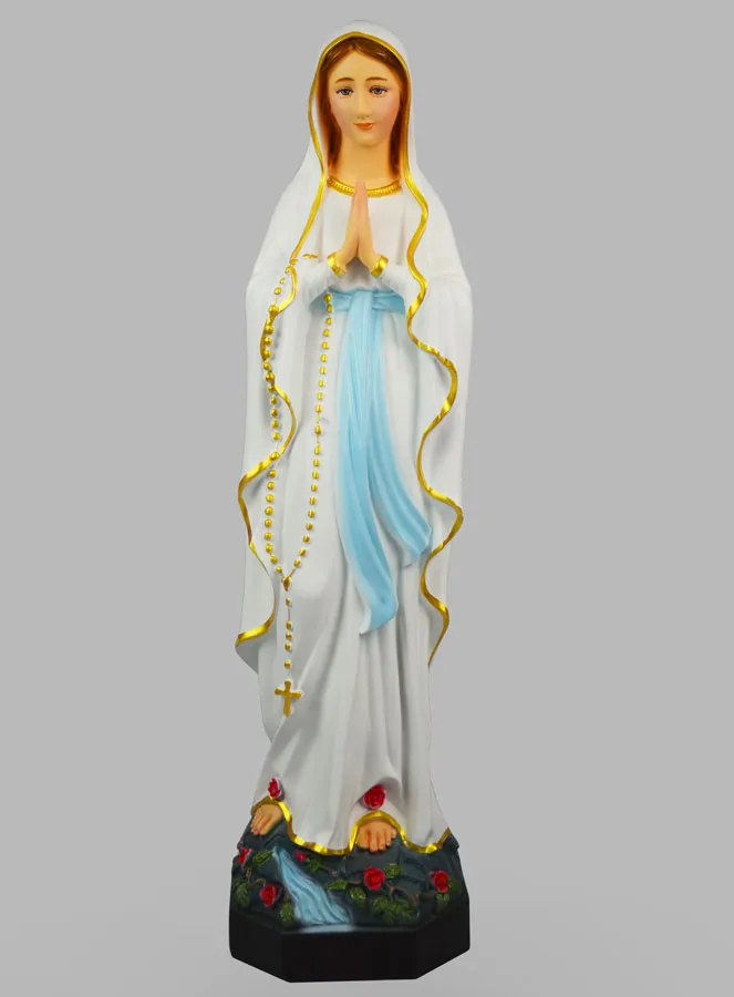 Handgeschilderd Religieus Maria Beeld 60 cm - Wonderdadige (pic 1)