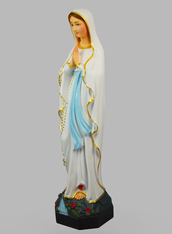 Handgeschilderd Religieus Maria Beeld 60 cm - Wonderdadige (pic 2)