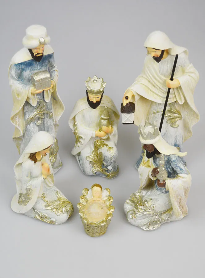 Kerststal 6 Beelden - 24cm (pic 2)