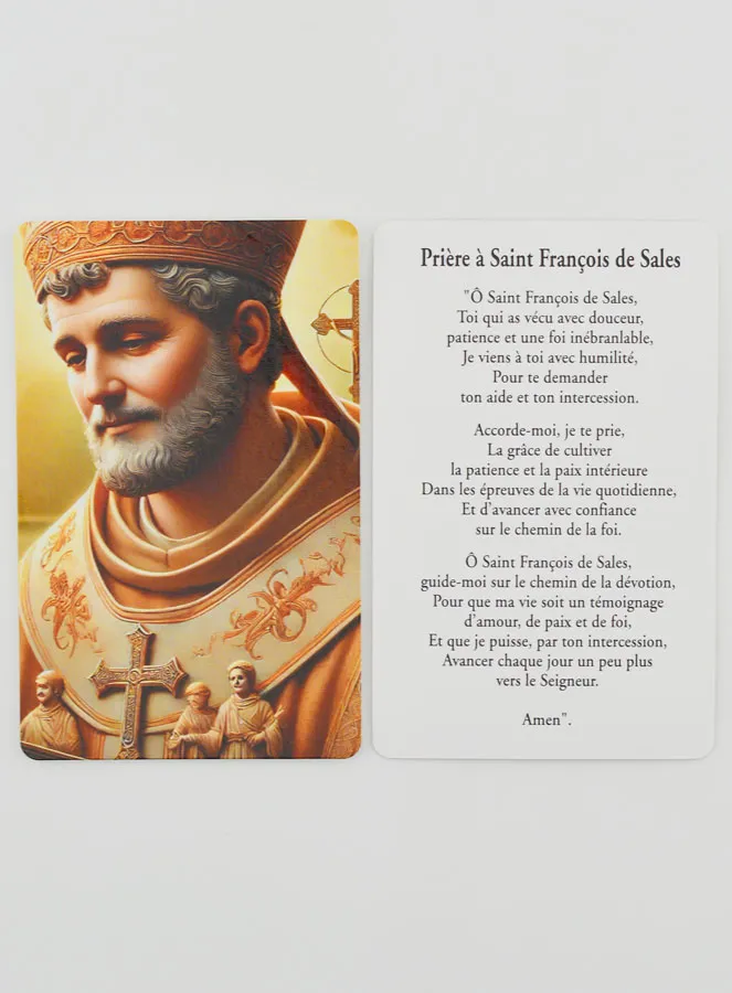 Gebedskaart tot Heilige Franciscus van Sales (pic 3)
