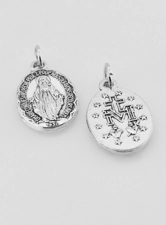 Geschulpte Wonderdadige Medaille 20 mm - Inscriptie in het Frans (pic 2)