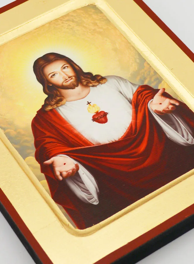 Religieuze Icoon van het Heilig Hart - 18 cm (pic 3)