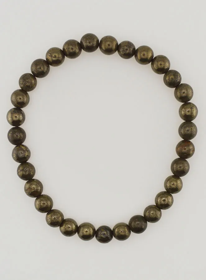 Natuurlijke Pyriet Armband - 6mm (pic 1)