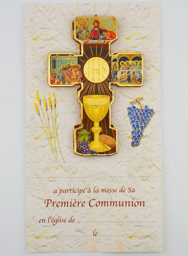 Communie Geschenk - Kruis en Certificaat (pic 1)