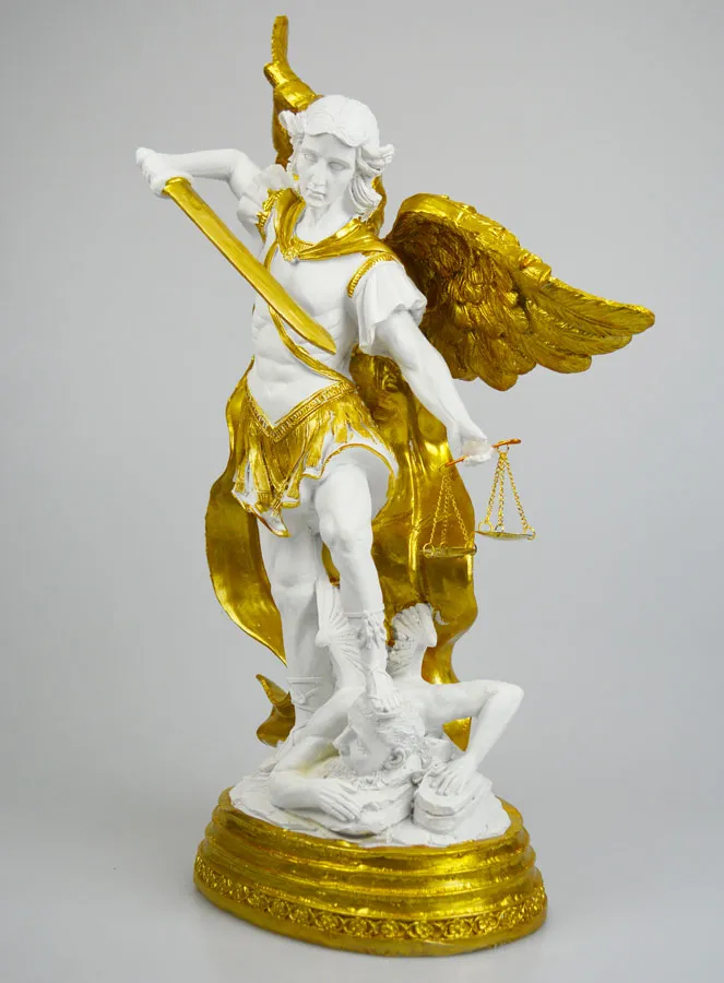 Religieus Beeld van Sint Michaël met Weegschaal - 40cm (pic 2)