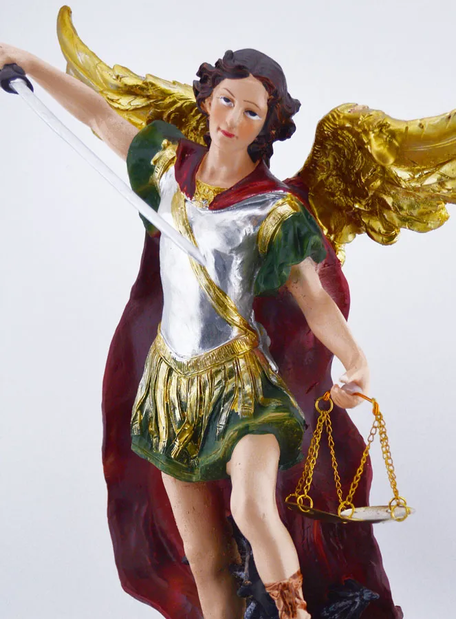 Religieus Beeld Heilige Michaël de Aartsengel van Gerechtigheid - 30cm (pic 4)