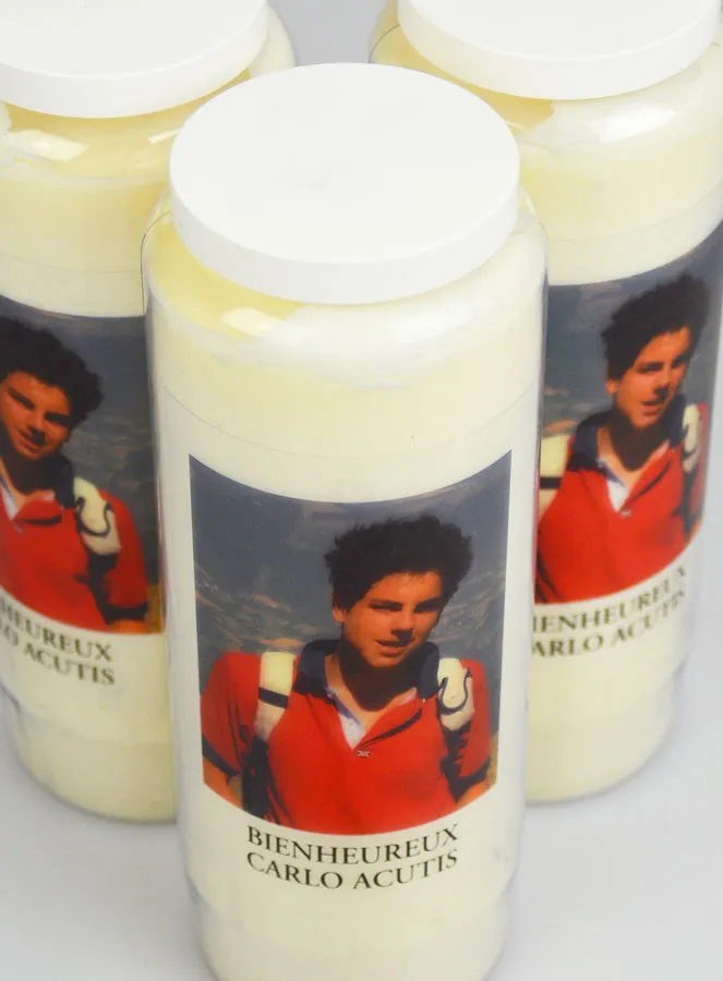 Set van 3 Carlo Acutis Novena Kaarsen (pic 4)