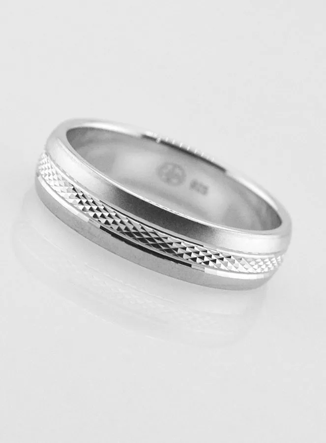 Ring van Sterling Zilver - Mat en Glanzend - Maat 56 (pic 4)