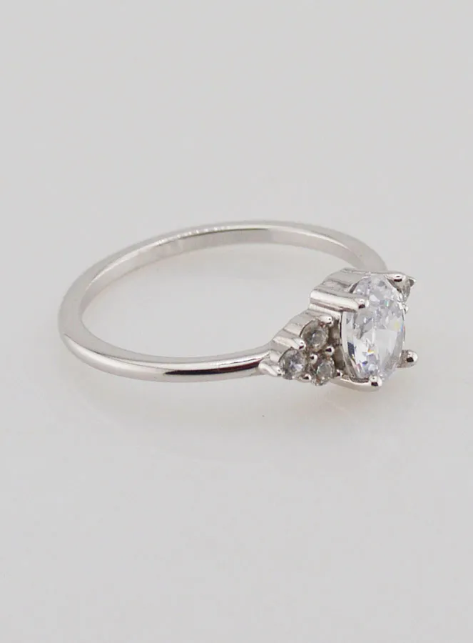 Ring Trilogie van Sterling Zilver - Maat 56 (pic 3)