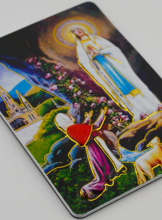 Souvenir uit Lourdes - Magneet van de Verschijningen (pic 3)