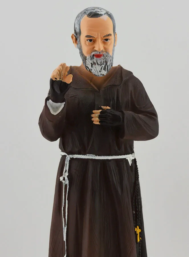 Religieus Beeld van Heilige Pater Pio - 20cm (pic 3)