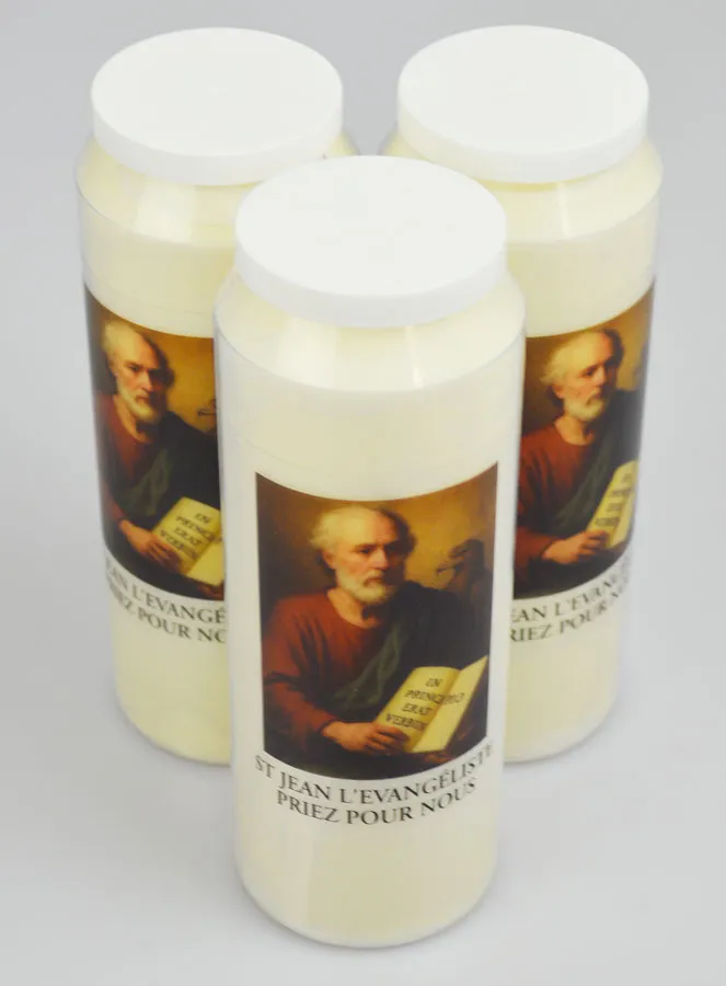 Set van 3 Noveenkaarsen tot Heilige Johannes de Evangelist (pic 2)