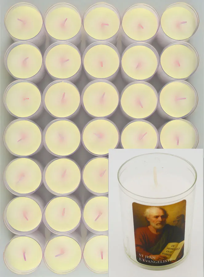 Set van 24 Votiefkaarsen Johannes de Evangelist (pic 2)