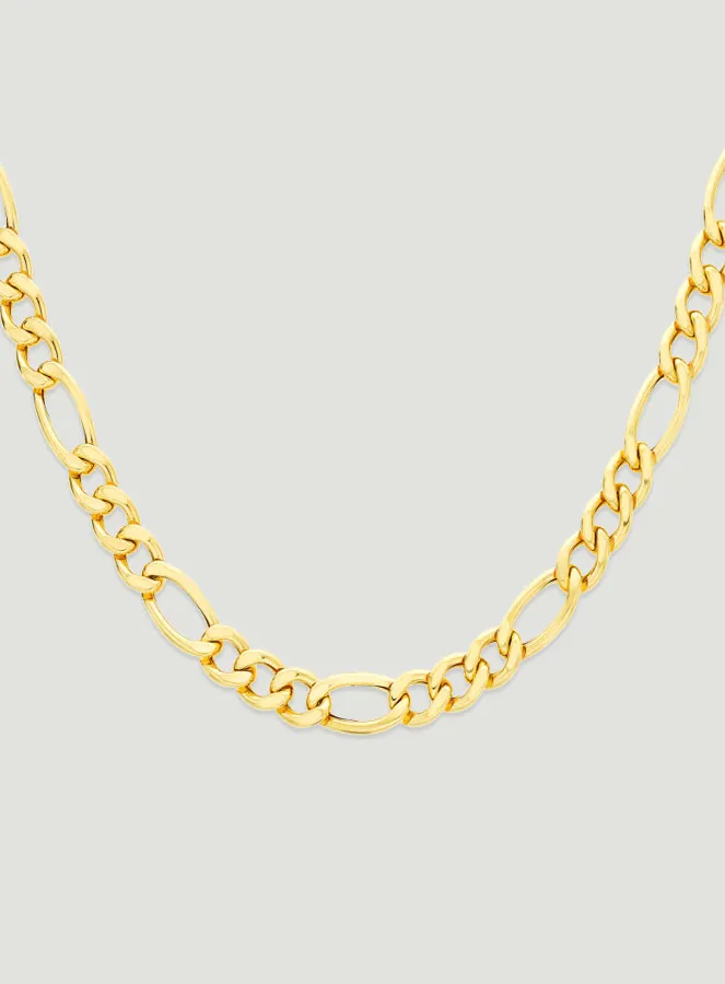 Halsketting 9k Goud 50cm - Figaro Schakel 2,30mm (pic 1)