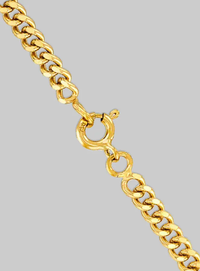 Collier 45cm 375 Goud - Gourmet Schakel 1,2 mm (pic 3)