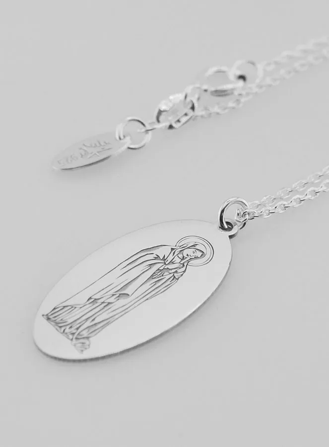 Maria Hanger + Ketting - Massief Zilver (pic 1)