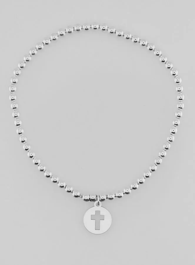 Bol Armband Opengewerkt Kruis - 925 Zilver (pic 1)