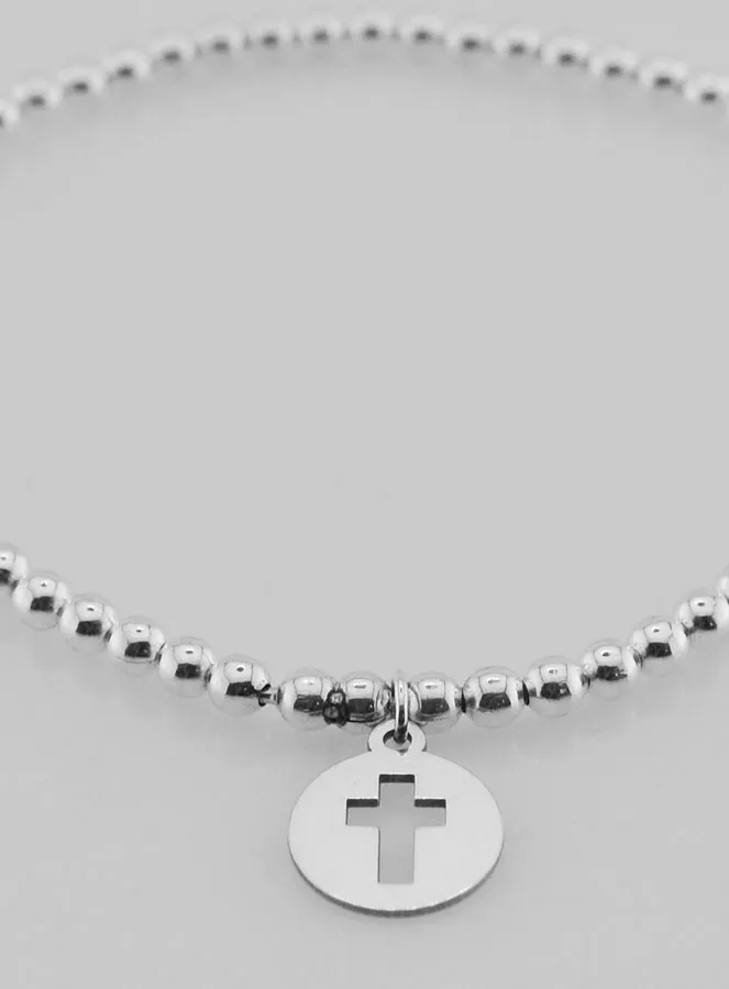 Bol Armband Opengewerkt Kruis - 925 Zilver (pic 2)