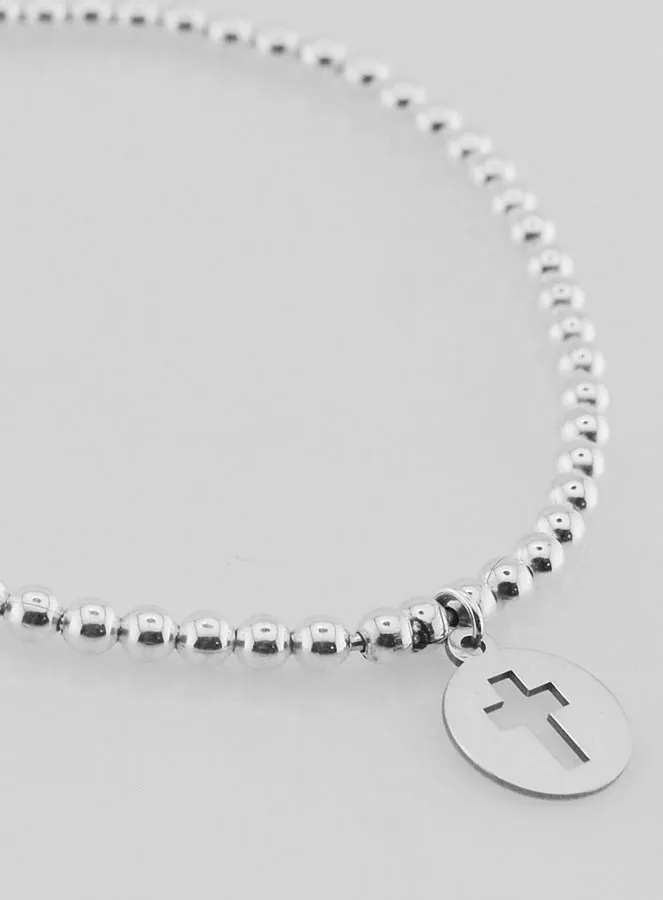 Bol Armband Opengewerkt Kruis - 925 Zilver (pic 3)