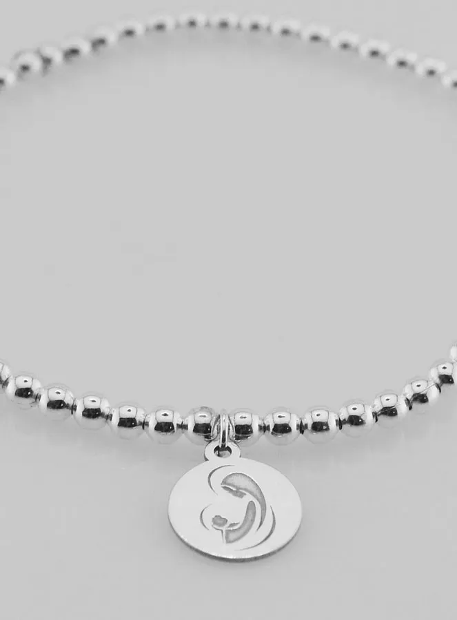 Bol Armband Maria met Kind - 925 Zilver (pic 2)