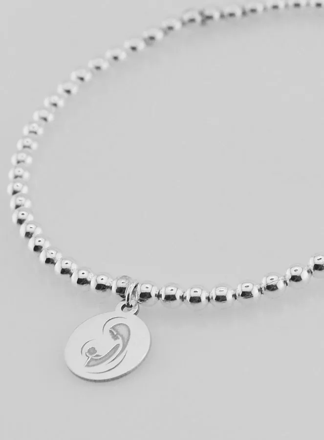 Bol Armband Maria met Kind - 925 Zilver (pic 4)