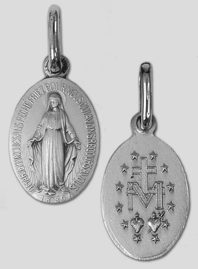 Wonderdadige Medaille van Massief Zilver 19 mm (pic 4)