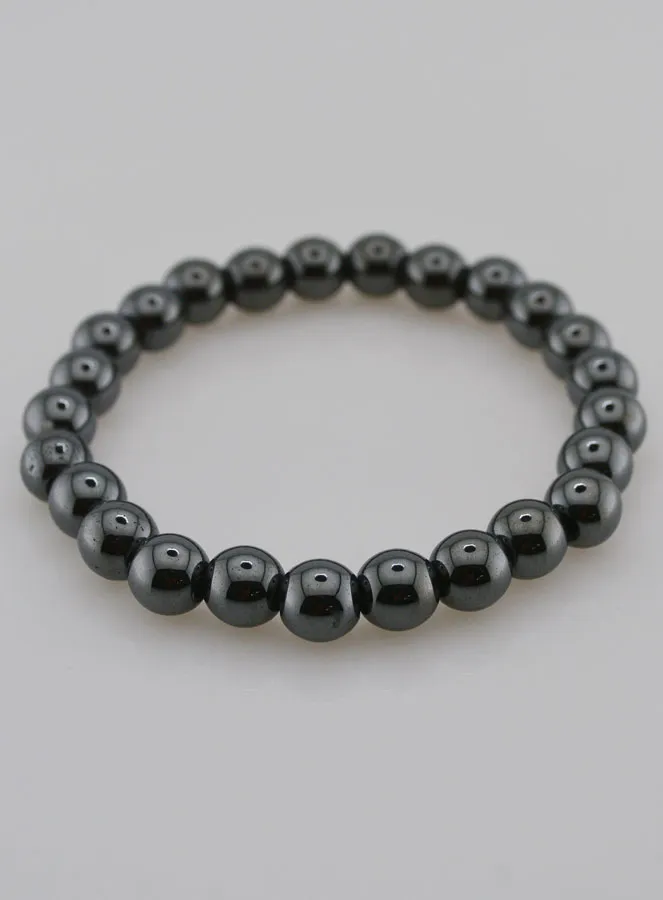 Edelsteen Armband van Hematiet - 8mm (pic 2)