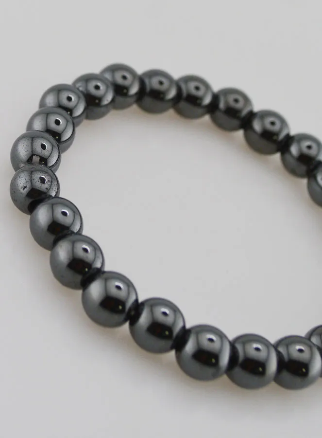 Edelsteen Armband van Hematiet - 8mm (pic 3)