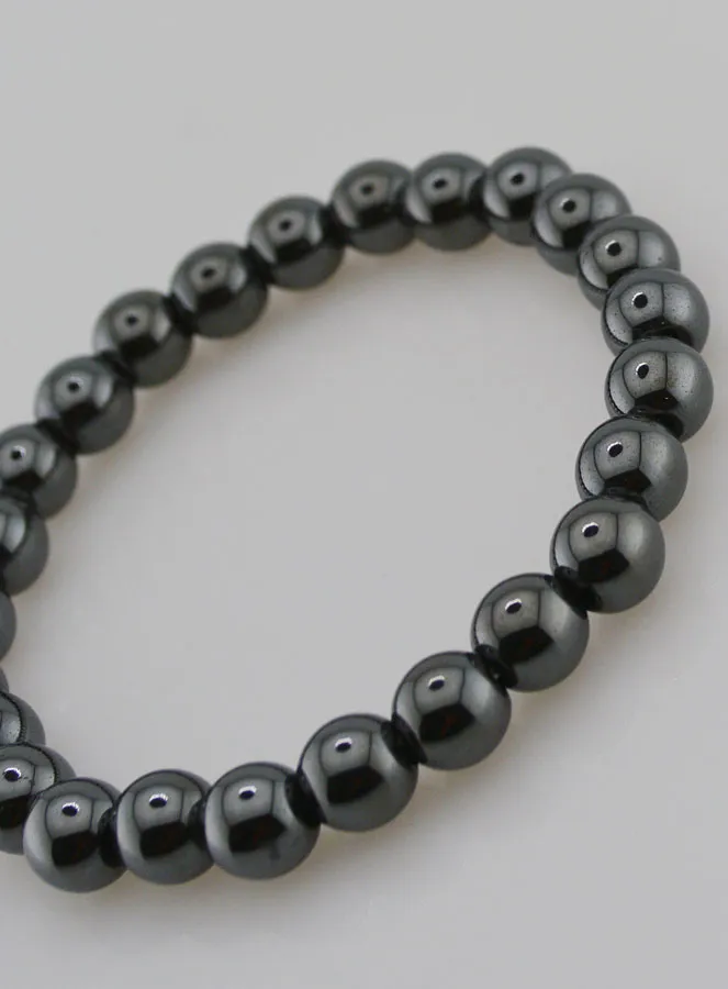 Edelsteen Armband van Hematiet - 8mm (pic 4)