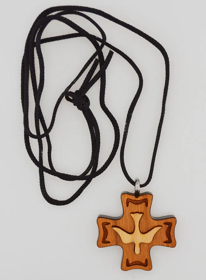 Houten Vormsel Kruisje - Hanger van de Heilige Geest (pic 2)