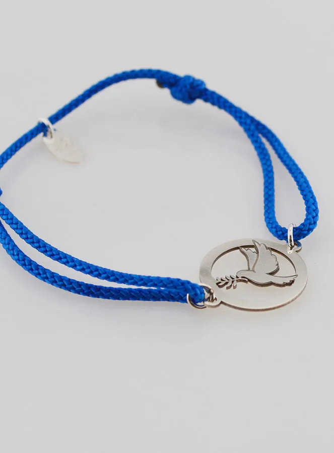 Zilveren Armband met Koord - Heilige Geest (pic 3)