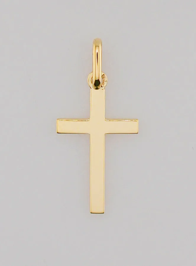 Kruis Hanger 9 Karaats Goud - 16mm (pic 1)